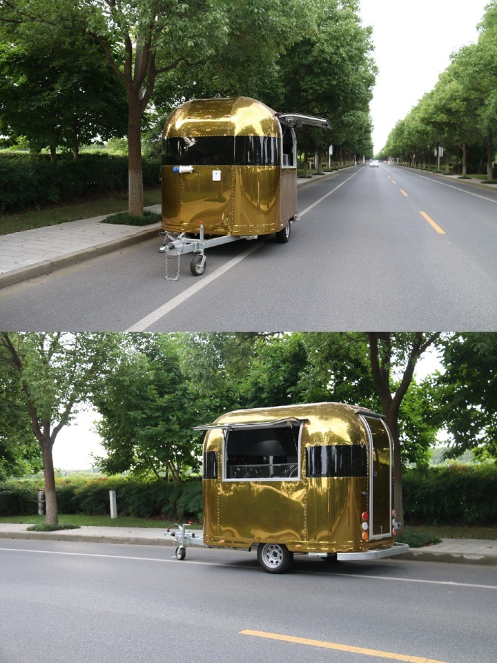 Overseas Aluminum Golden Hot Dog Cart