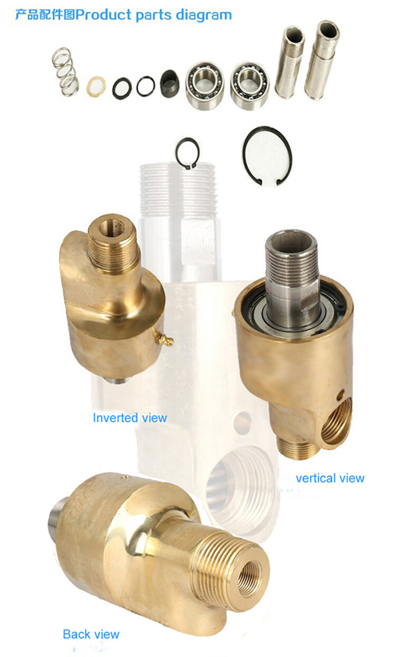 Brass Copper Rotary Joint Steel Union Connection with NPT Thread