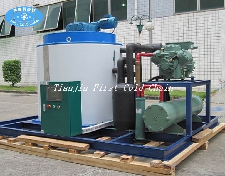 Flake Ice Machine for Seafood 8000 Kg Per 24 H Flake Ice Maker