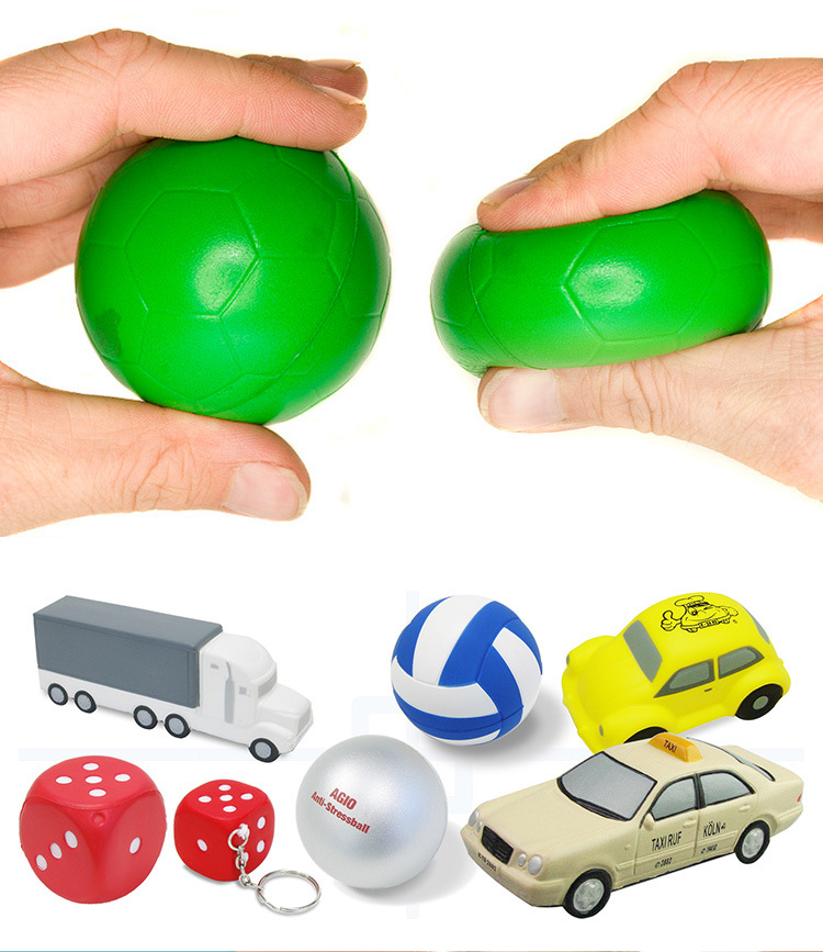 China Manufacturer Bulk Custom PU Foam Sport Small Basketball Baseball Rugby Tennis Volleyball Squeeze Stress Ball for Promotion