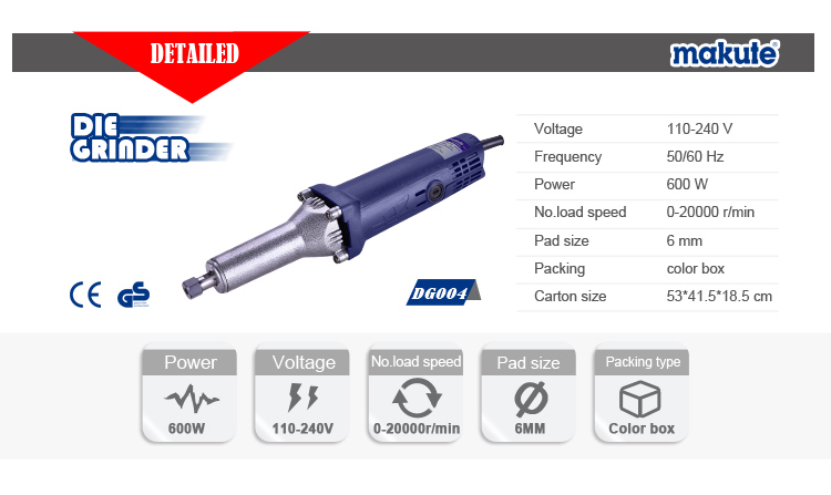 6mm 600W with Variable Switchd Die Grinder (DG004)