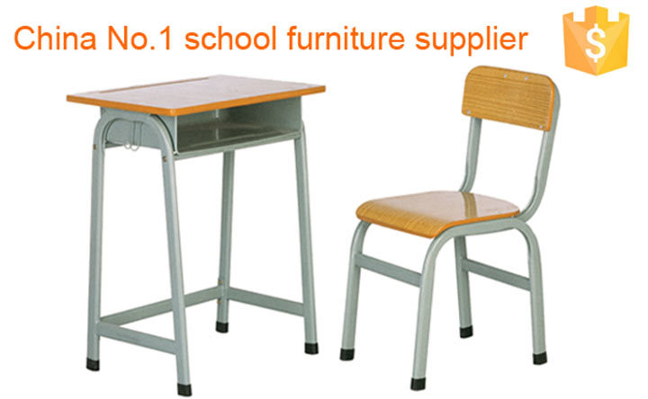 Child Studying Metal Wood Desk Chair/School Furniture Sets