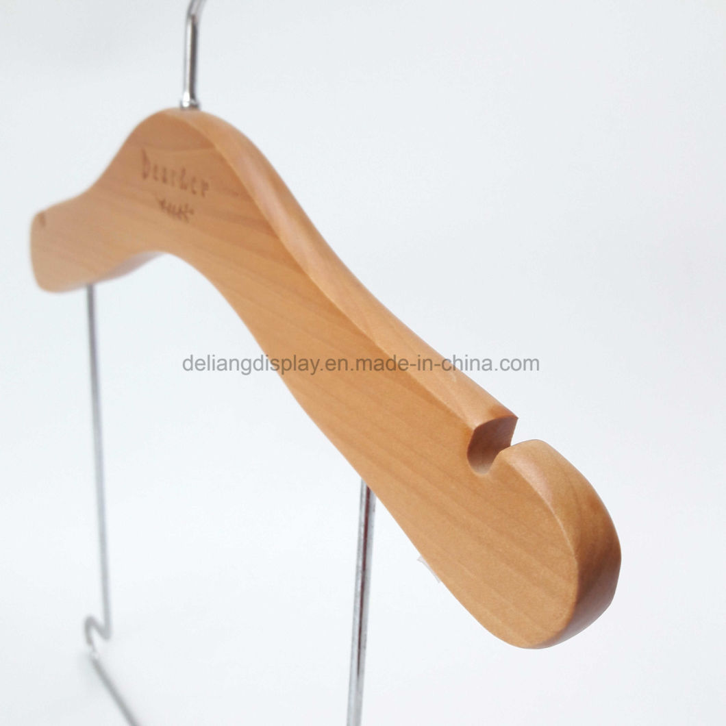 Hot Sale Baby Wooden Hanger with Natural Wood Color