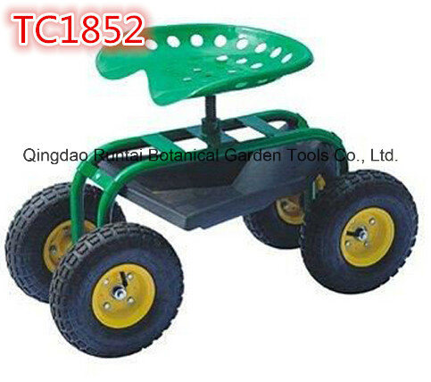 China Supplier Garden Rolling Seat Four Wheels Garden Tool Cart