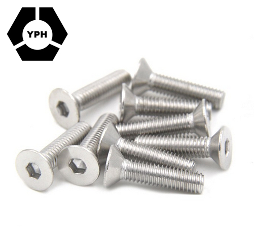 A4-70 Countersunk Head Screw Flat Head Hexagon Socket Screws Bolts DIN7991