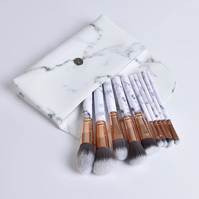 2018 Fashion Marble PU Leather Cosmetic Bag Makeup Bag