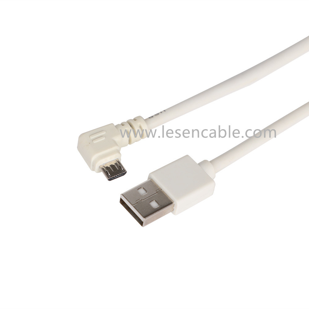 Câble micro USB à angle droit USB 2.0 vers L