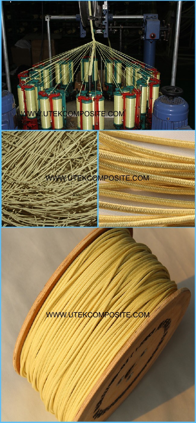 Fireproof Kevlar Fiber Rope Made By PARA-Aramid Fiber
