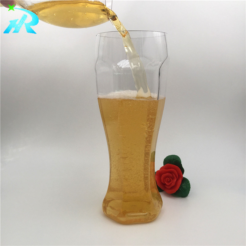 Disposable Plastic Beer Cup Crystal Mug