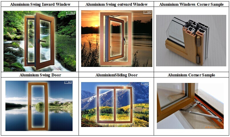 Gal Aluminium Windows and Doors Building Material