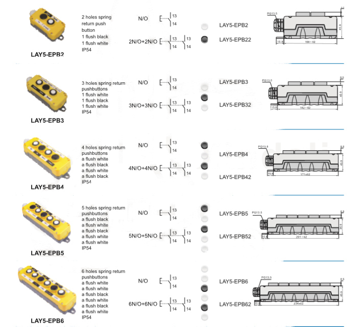 Lay5-Epb Series Push Button Control Switch Box Elevator Control Box