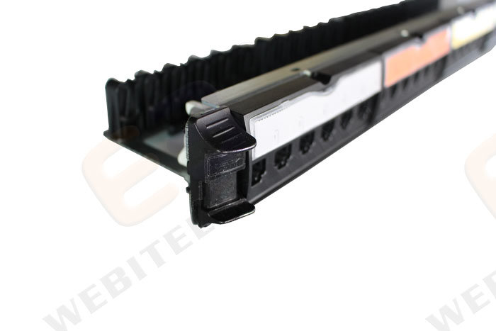 UTP 1u 24 Ports CAT6 Free-Tool Colored Network Patch Panel