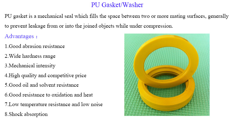 Custom Rubber Seal & Oilfield PU Yellow Gasket