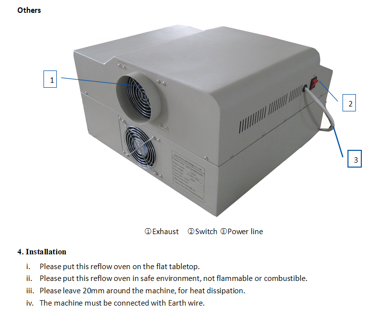 Lead-Free Reflow Oven Connect with Computer T-937m, LED SMT Reflow Oven, Tai'an Puhui Electric Technology Co., Ltd. Desktop Reflow Oven