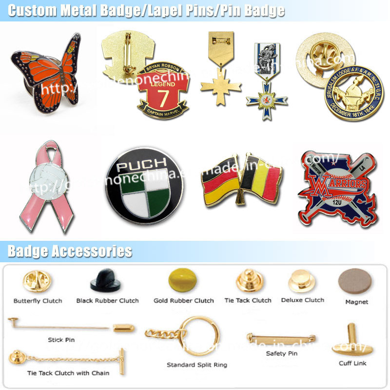 Promotion Gold Plating Imitation Hard Enamel Metal Pin Badge