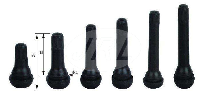 Aluminum Alloy Tubeless Tire Valve with Natural Rubber