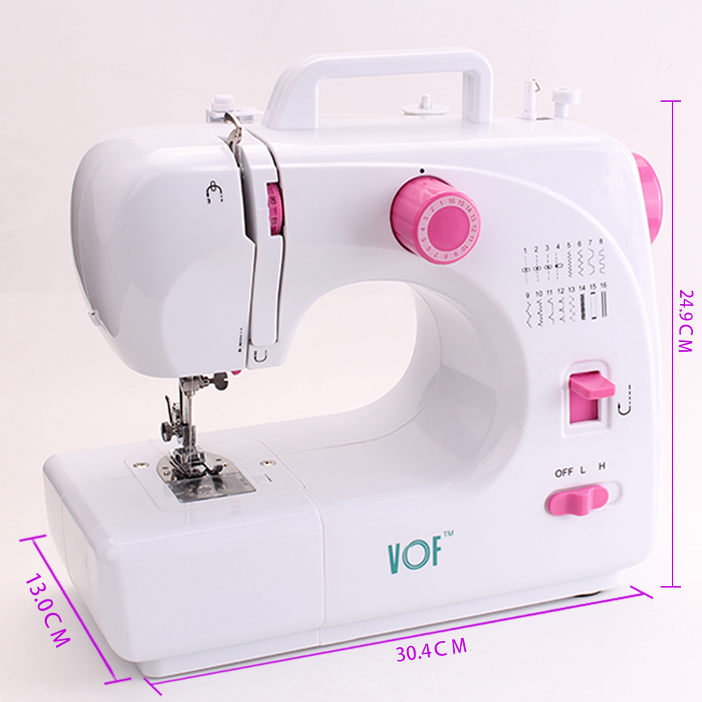 Home Use Lockstitch Button Mini Sewing Machine Fhsm-508