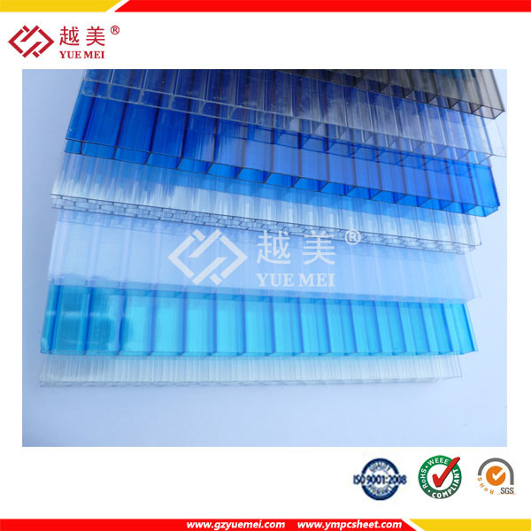Yuemei Hollow Polycarbonate Sheet for Bus Station Roofing Material