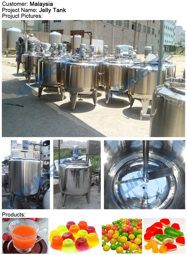 Three Layers Cold & Hot Mixing Cylinder for Ice Cream