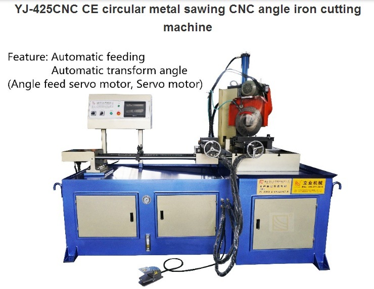 Yj-425CNC Ce Circular Metal Sawing CNC Angle Iron Cutting Machine