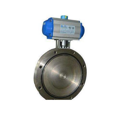 Giq Stainless Steel Vacuum Bamper Butterfly Flap Valve