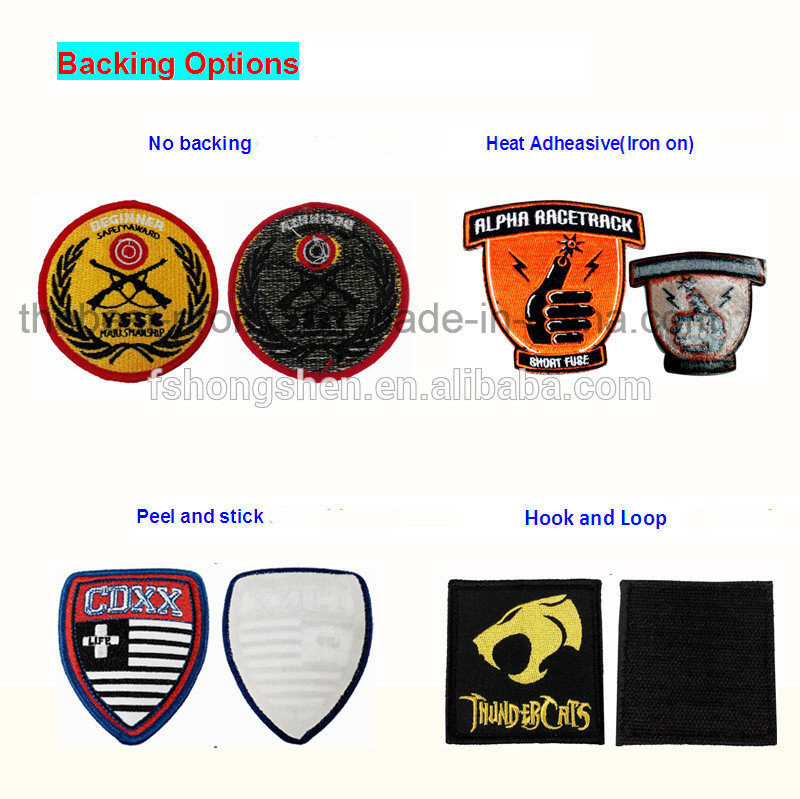 Factory Pricing for Custom Woven Patches with Iron on Backing