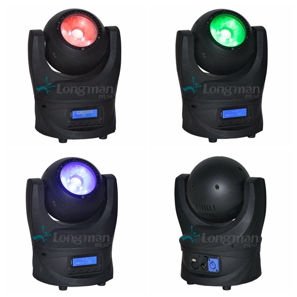 60W RGBW 4in1 LED DJ Light Mini Moving Head Stage Light