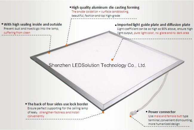Indoor Ultra Slim Dimmable LED Ceiling Panel Light