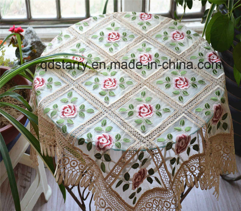 Rose Design Lace Table Cloth St149