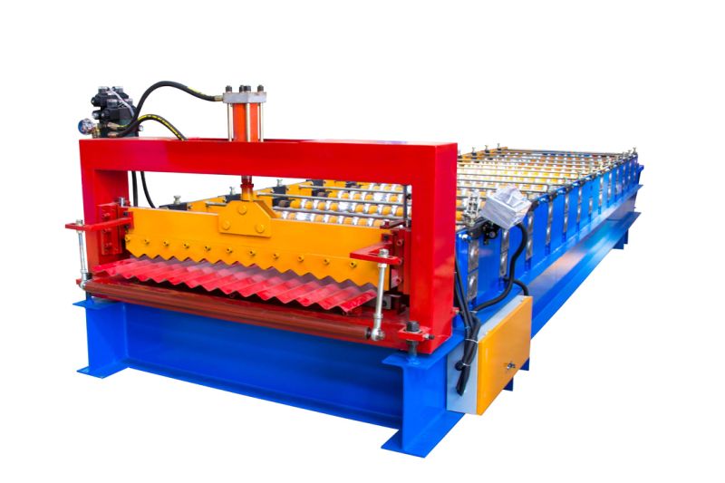 Color Steel Corrugated Roofing Sheet Roll Forming Machine