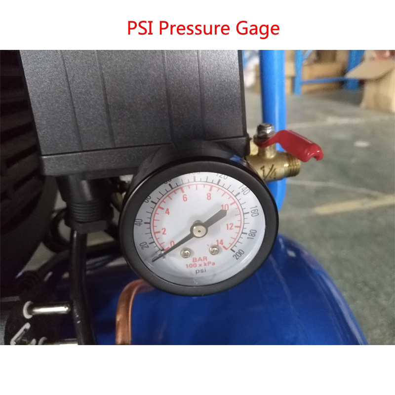 5HP 50L Psi Pressure Gage Direct Driven Oil Portable Screw Air Compressor Pump