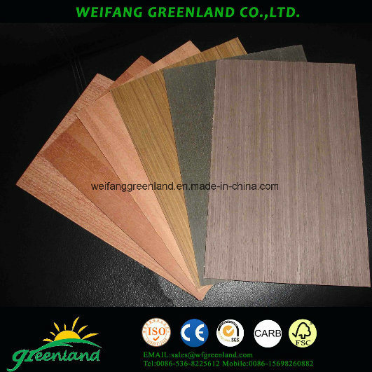 Natural Veneer Plywood for Furniture with Sapele Film, Cherry Film, Oak Film, Walnut Film, Teak Film