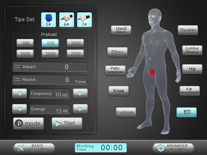 Portable Physical Shockwave Machine Shock Wave Therapy for Bone Healing