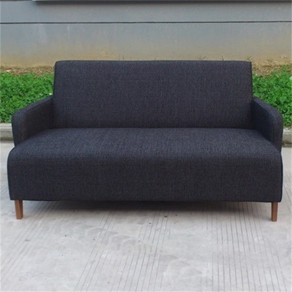 Morden Black Fabric L-Shape Sofa