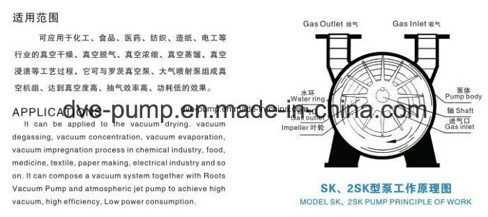 Single Stage Mini Water Ring Vacuum Pump for Vacuum Concentratio