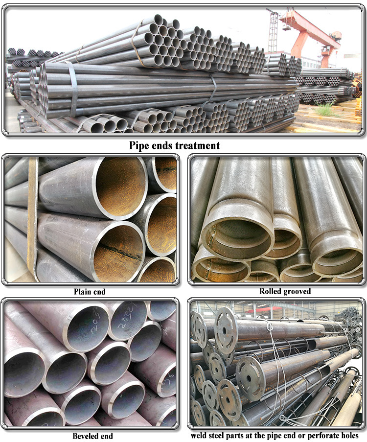 Hot Rolled ERW Carbon Steel Pipe Dn 15-- Dn200