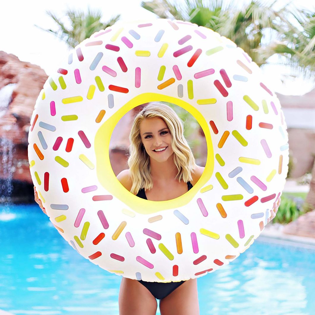 Giant Inflatable Swimming Pool Sprinkle Donut Pool Floats