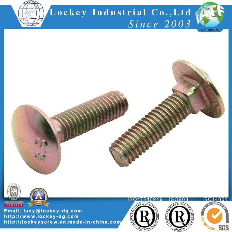 Round Head Square Neck Carriage Bolt Zinc