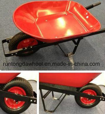 Wb4508 Red Steel Building Constructtion Wheelbarrow