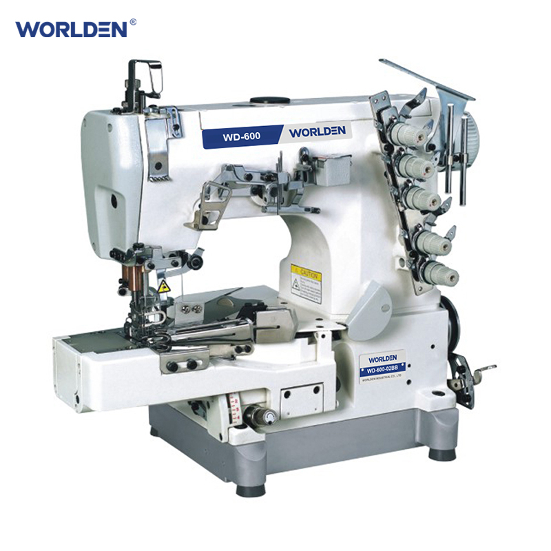 Wd-600-02bb High Speed Cylinder-Bed Interlock Sewing Machine with Tape Bilding (edge rolling)