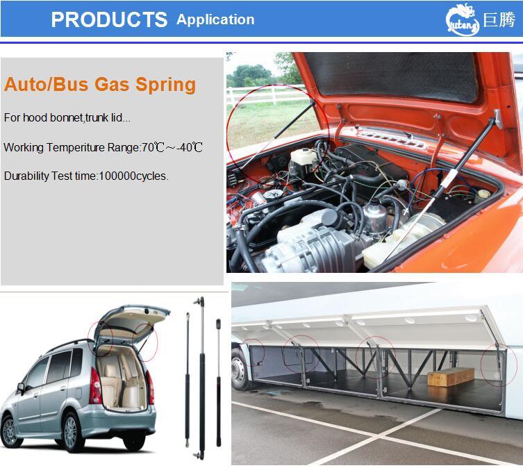 Hot Sale Lift Gas Spring with Support Function 300n for Truck Hood