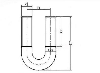 U-Bolt Gr. 4.8 with White Zinc Plated Cr3+