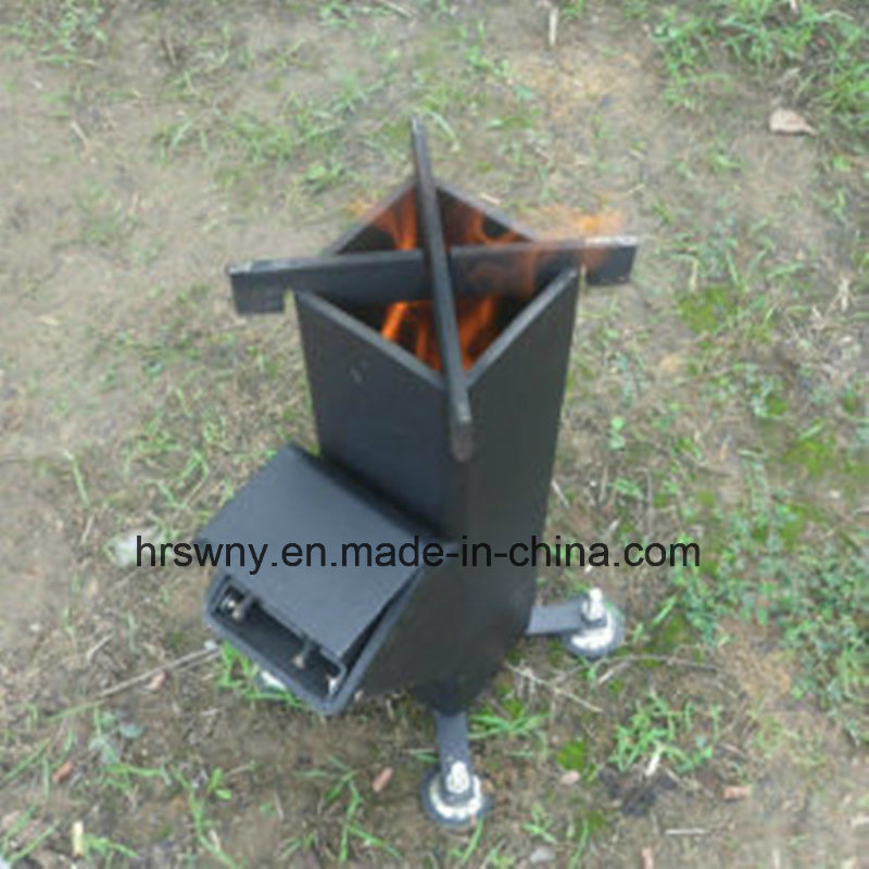 Portable Outdoor Firewood Stove Burning Wood Pellet and Wood