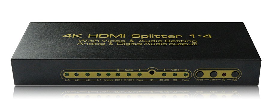 4k*2k 1X4 HDMI V1.4 Splitter