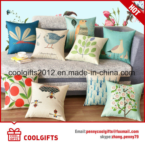 High Quality Square Multi-Color Grid Sofa Decorative Cotton Throw Pillow