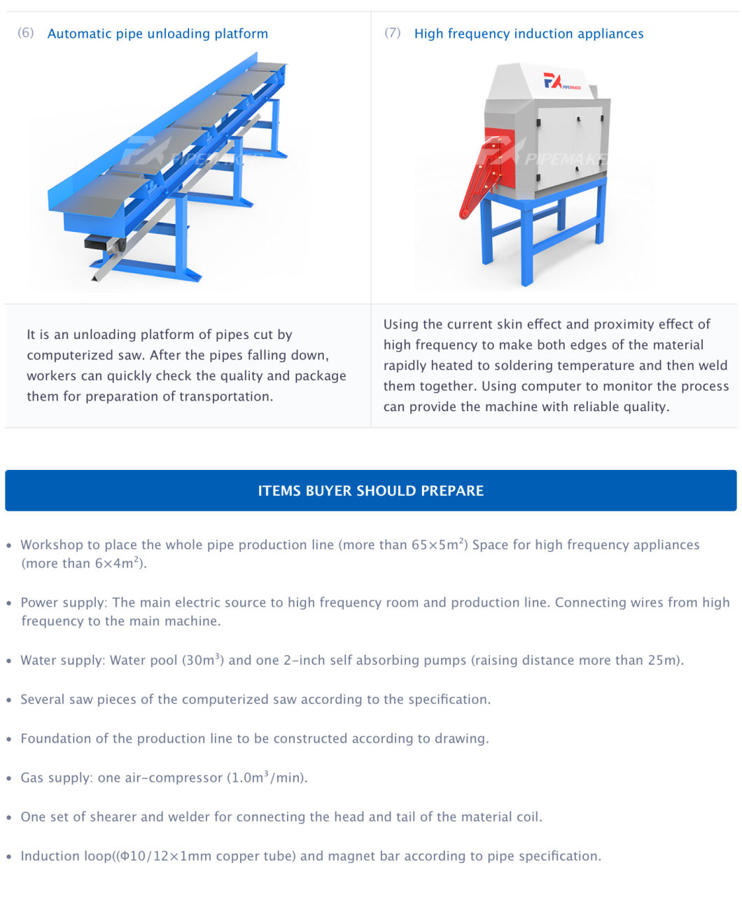 Fx-127 Hf Carbon Steel Tube Mill Line Tube Welded Machine