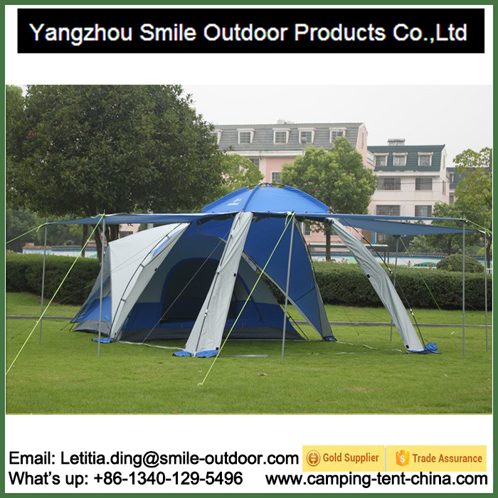 Waterproof Polyester Dome Garden Lightweight Camping Family 2 Room Tent