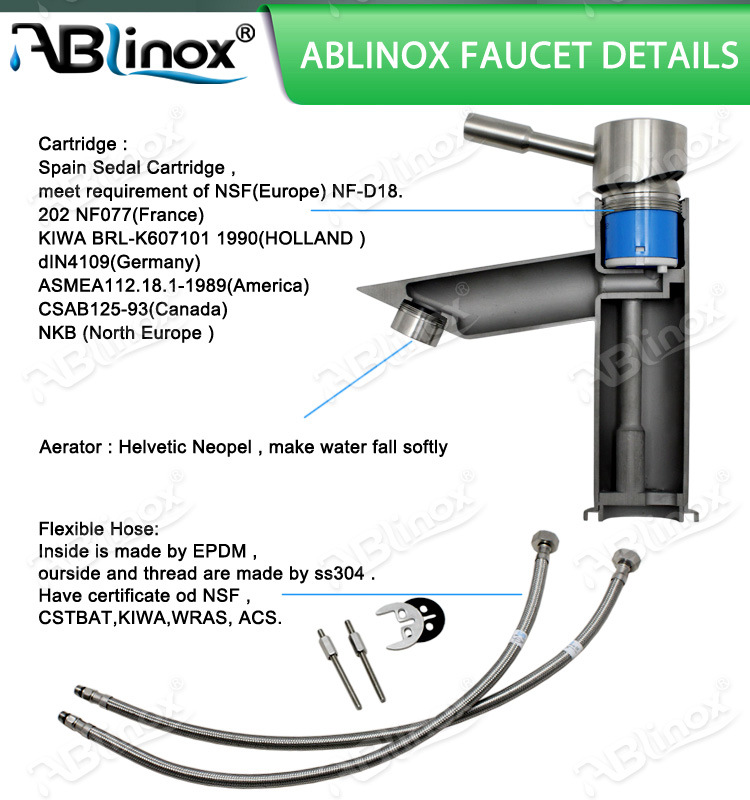 High Quality Stainless Steel Kitchen Faucet/ 3 Way Faucet/Pure Water Faucet (AB136)