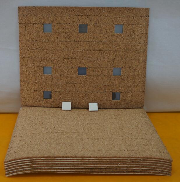 Cork Spacer Pads with PVC, Glass Protective Cork Pads