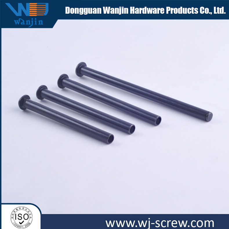 Customized Black Solid Tubular Non-Standard Step Flat Head Metal Rivet